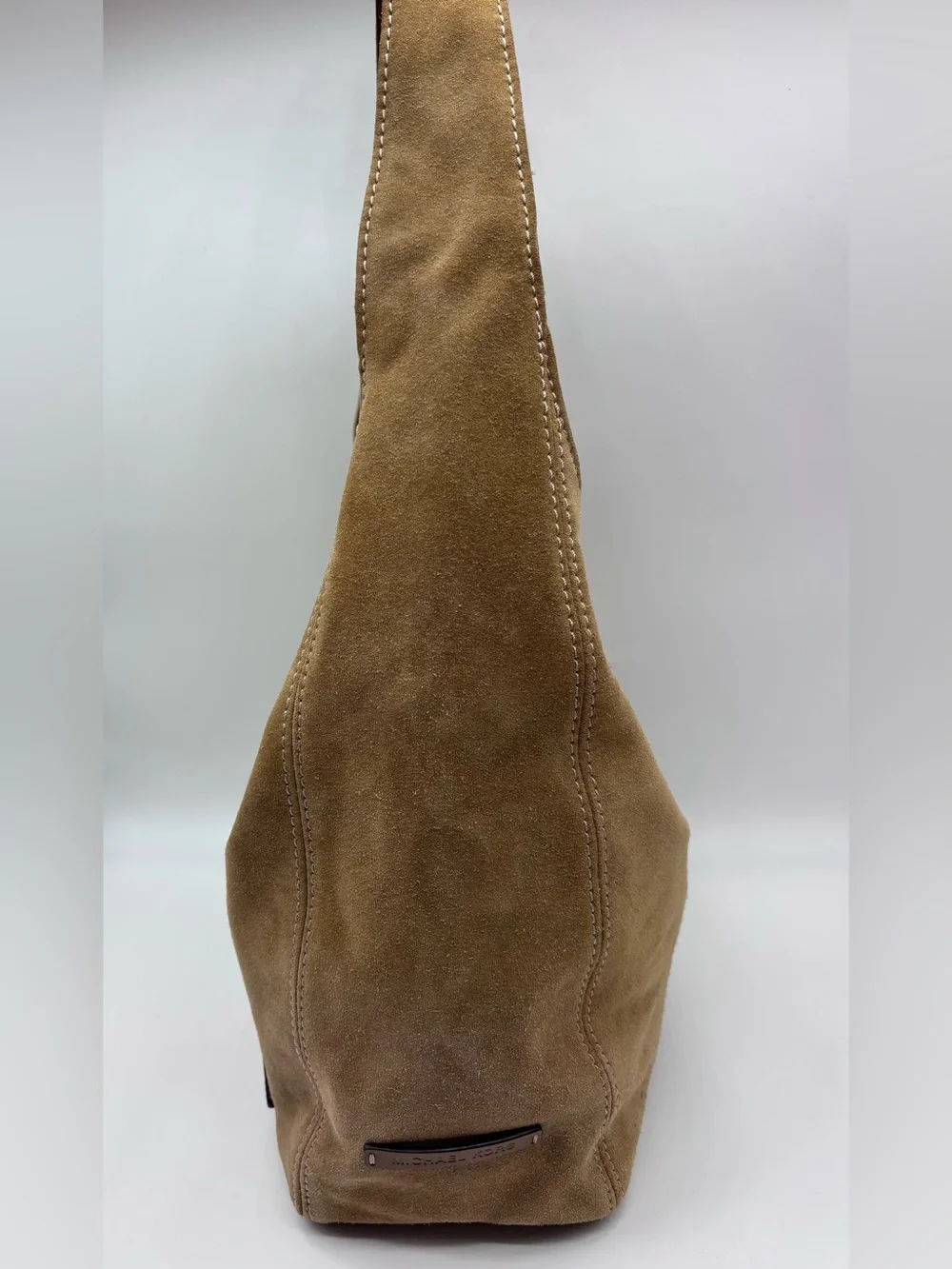 Michael Kors Lena Slouchy Suede Hobo Bag - Camel/Brown